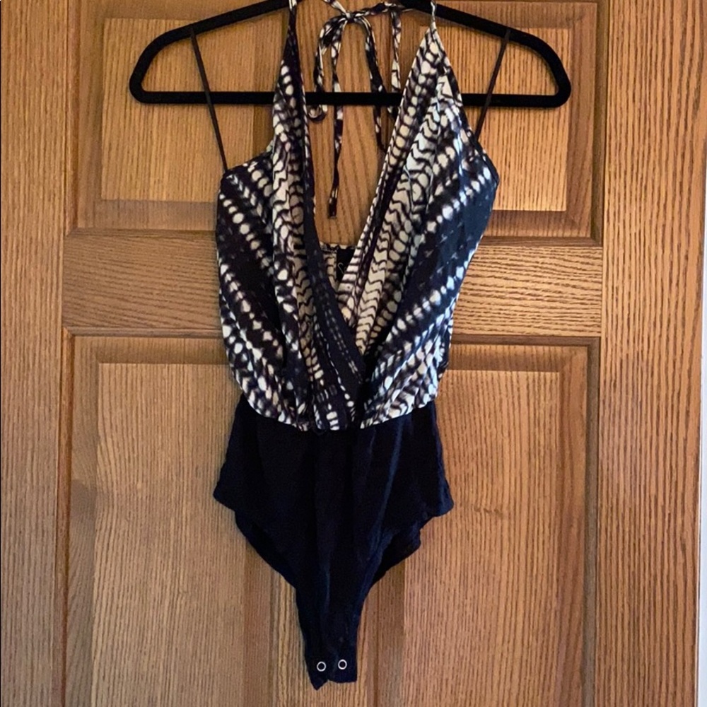 Halter tie bodysuit